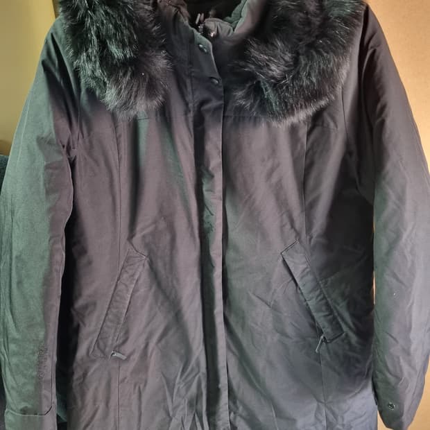 네파 여성 구스 롱패딩 