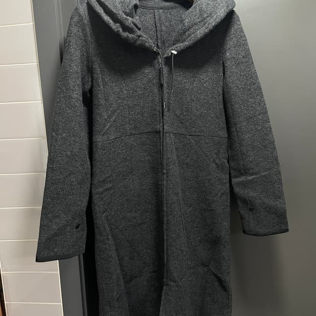 울 나일론 모직 코트