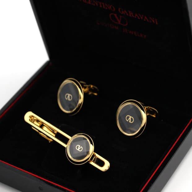 발렌티노 가라바니 5.5cm A+등급 하이엔드 넥타이핀 커프스