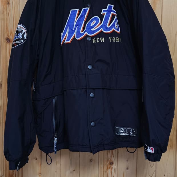 유일매물☆ 빈티지 MLB 뉴욕메츠 윈터한정판 스타디움자켓 후드점퍼 판매