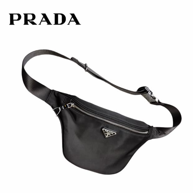 프라다뷰티 힙색 벨트백 기프트백 블랙