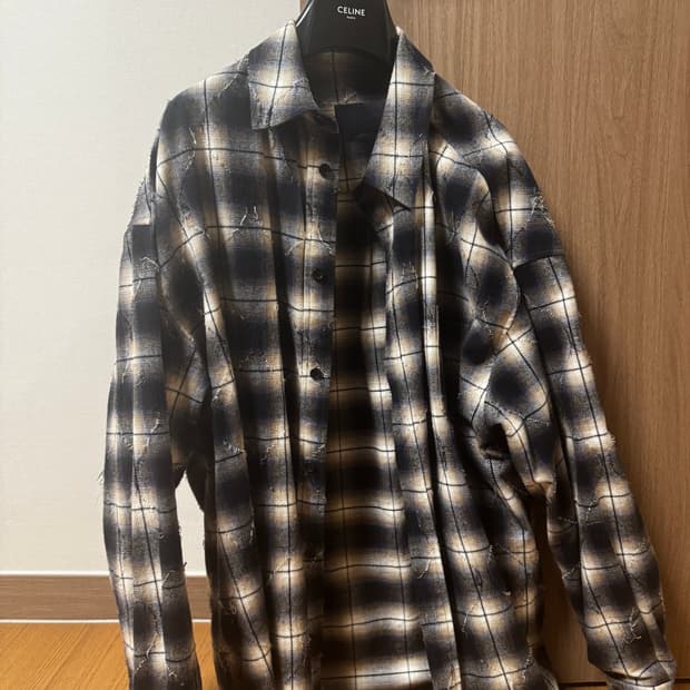 [48] 24FW 준지 아가일 셔츠 네이비