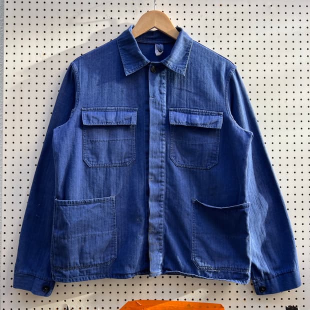 OLD VINTAGE HBT 4 POCKET FRENCH 프렌치워크자켓
