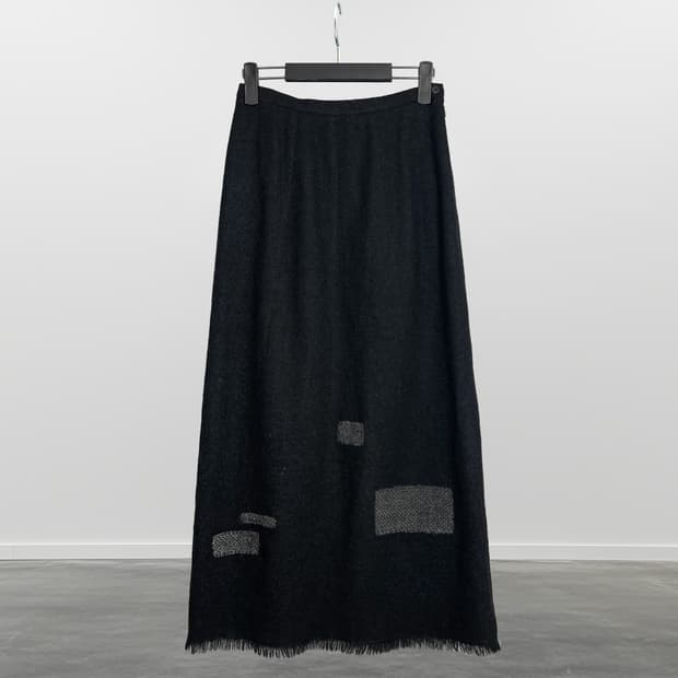 SENSO-UNICO 울 롱 스커트 
