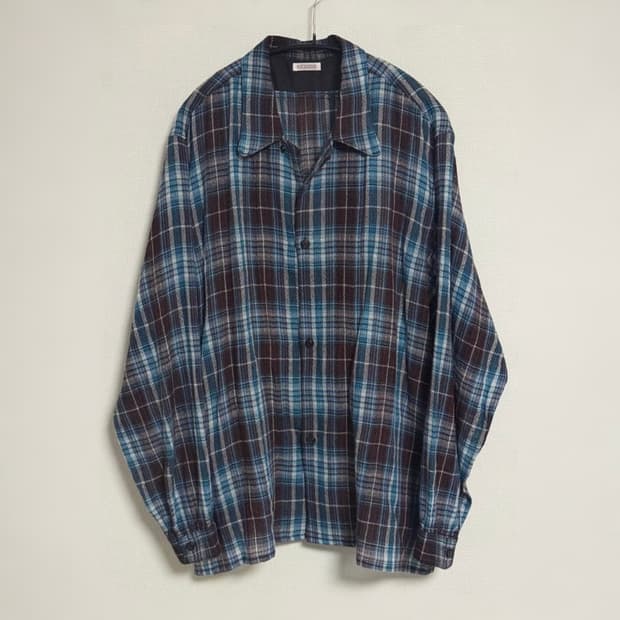 25aw THOM ombre check shirts