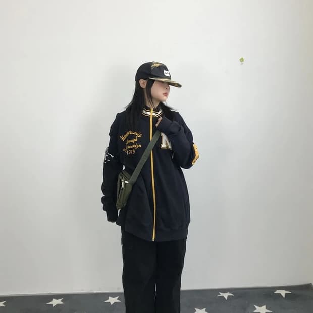 JPN Brooklyn NY Logo Sweat Zip Jacket