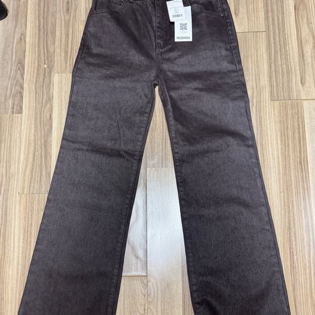 (새상품) 엘무드 레논 플레어 코튼 팬츠 / 벨벳틴 브라운 46사이즈