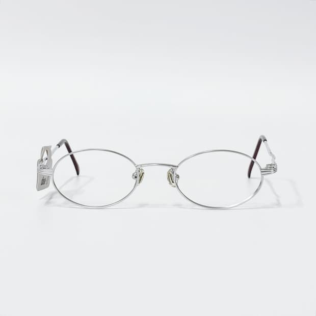 TOP 실버 오벌 메탈 데드스탁 빈티지안경