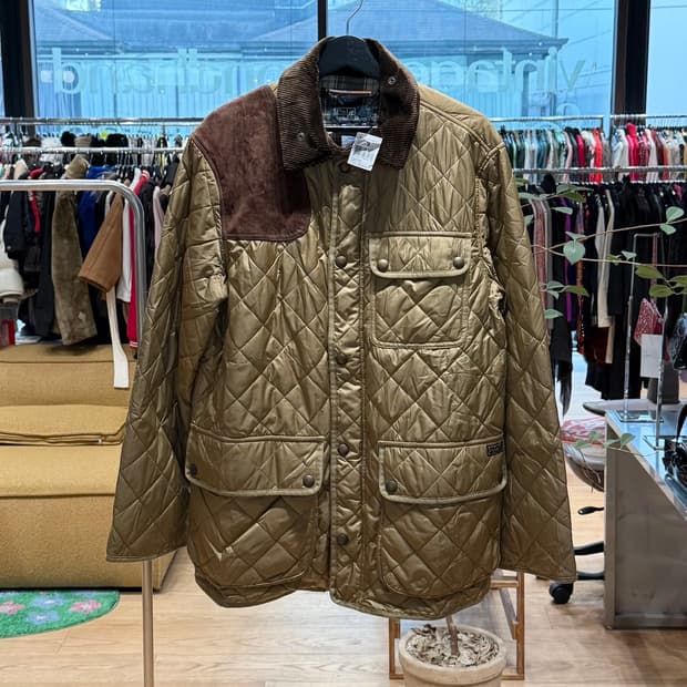 폴로 랄프로렌 브라운 캠튼 퀼팅 자켓 