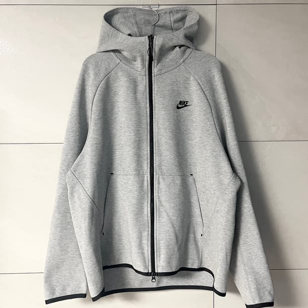 (2XL) 나이키 테크팩 후드집업 그레이