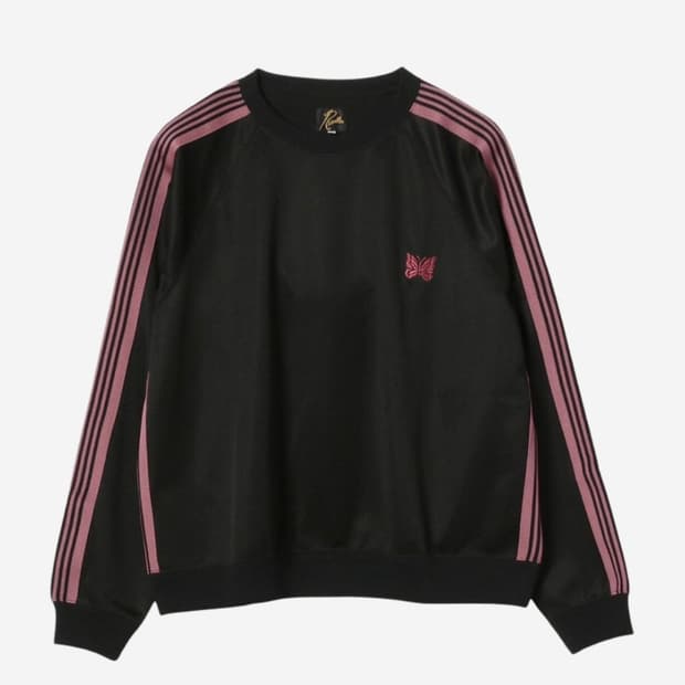 니들스 트랙 크루넥 폴리 스무스 블랙 XL
