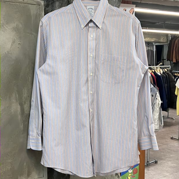 브룩스 브라더스 스트라이프 셔츠 스카이블루  #csz3181