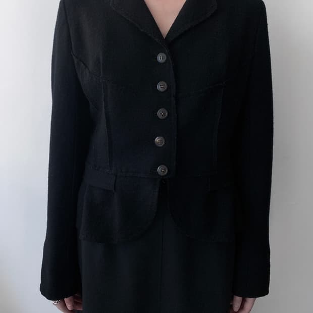 Wool Tailered Blazer Jacket