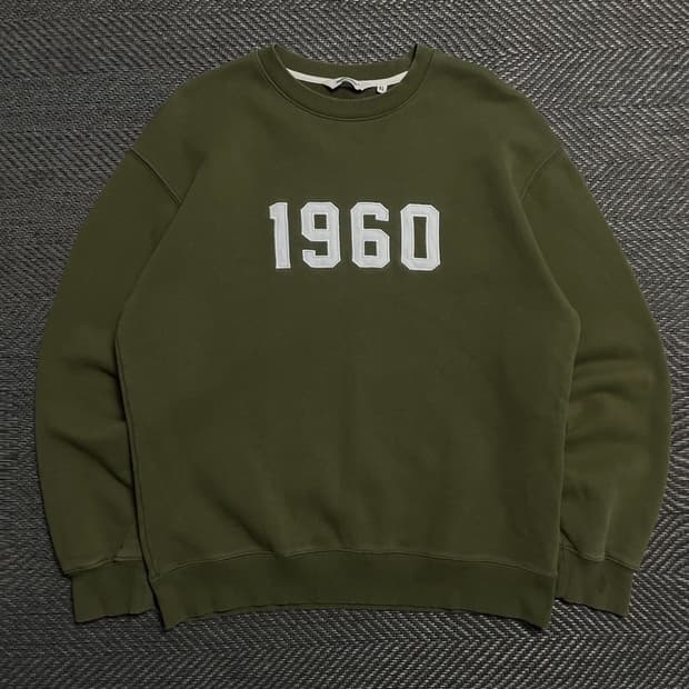 유니폼 브릿지 1960 빅로고 박시핏 스웻 셔츠 o 5708
