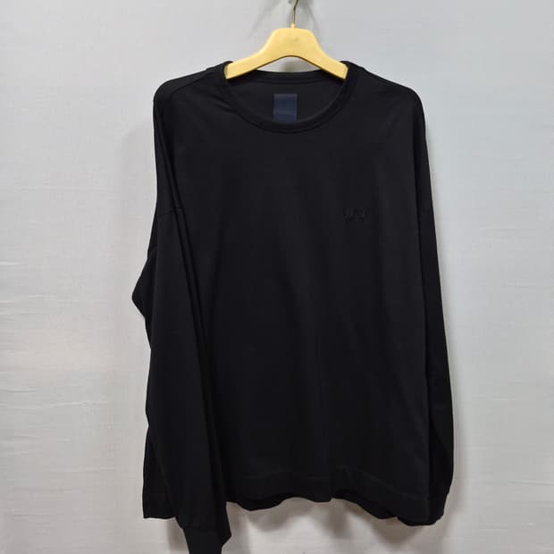 23Y 준지 블랙 라운드넥 긴팔 오버핏 티셔츠 L