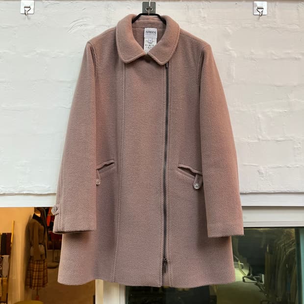 Armani Collezioni 라나 울 캐시미어 혼방 코트 38