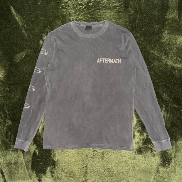 [XL] AFTERMATH 애프터매스 가먼트 다잉 롱슬리브 챠콜