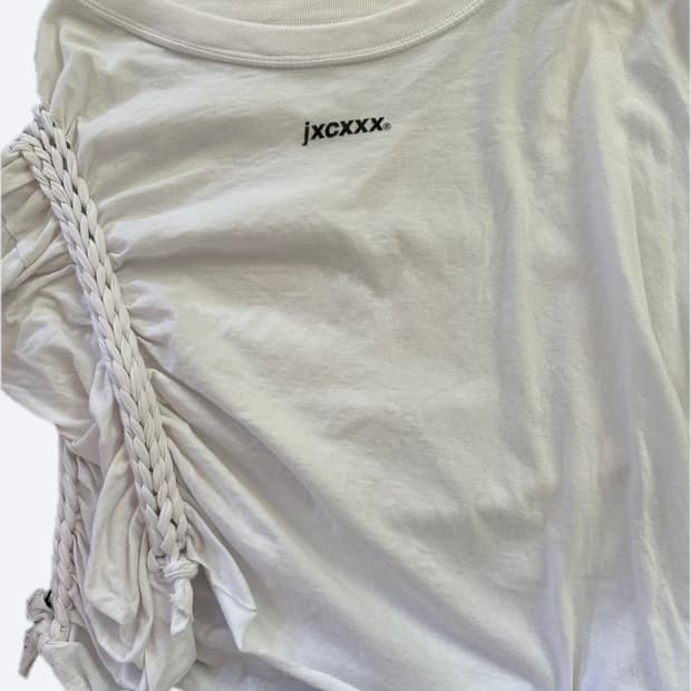 Jichoi jxcxxx 꼬임 티셔츠 긴팔