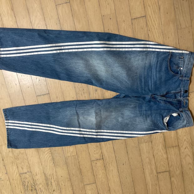 아디다스 아딜레늄 시즌 3 루즈 핏 데님 팬츠 인디고 데님