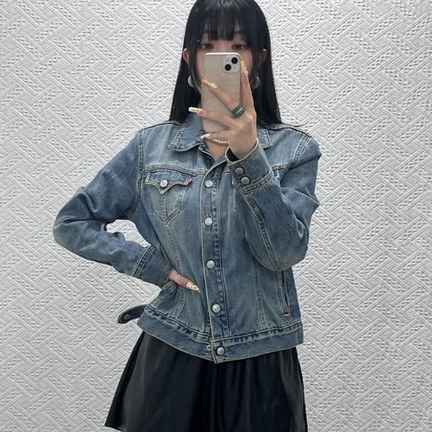 리바이스 웨스턴 빈티지 트러커 슬림핏 데님자켓 M C13957