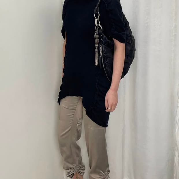 me ISSEY MIYAKE 셔링 콜리플라워 탑