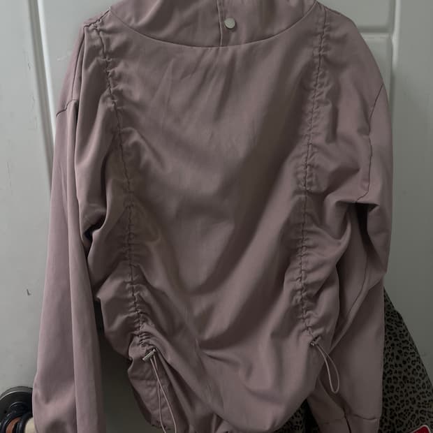 핑크 셔링 후드