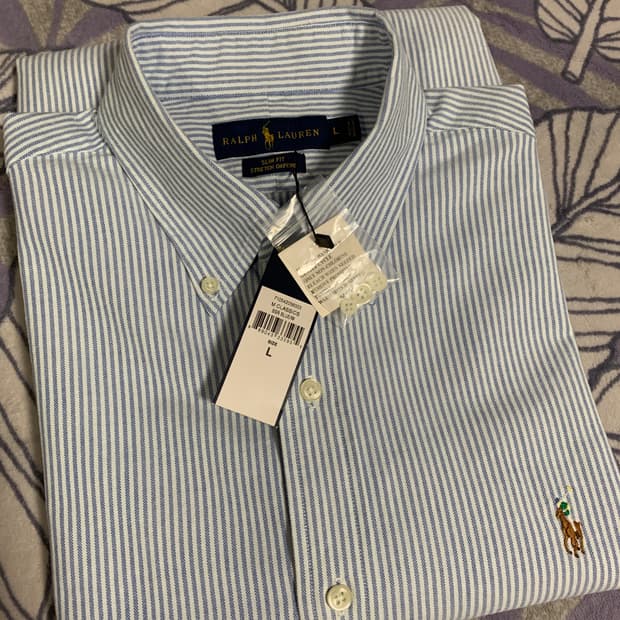 (새상품) 폴로 스트레치 옥스포드 셔츠 L