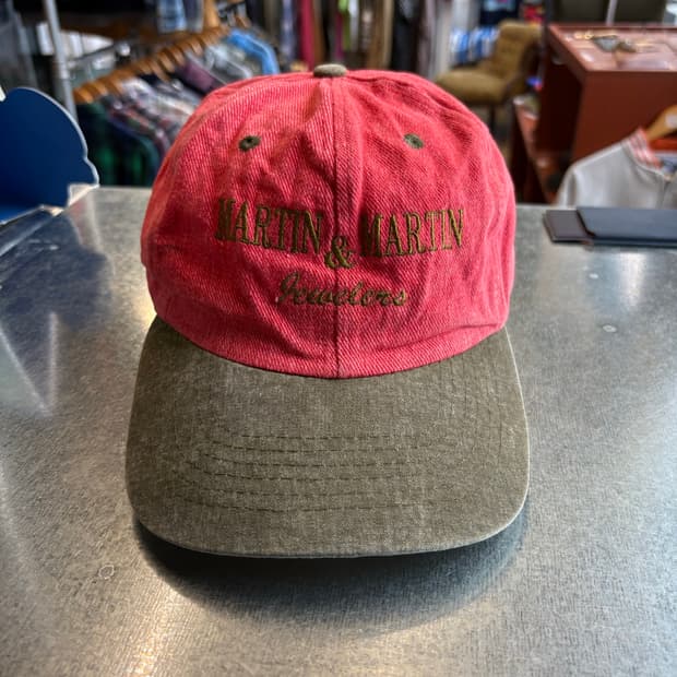 아메리칸 빈티지 배색 투톤 캡