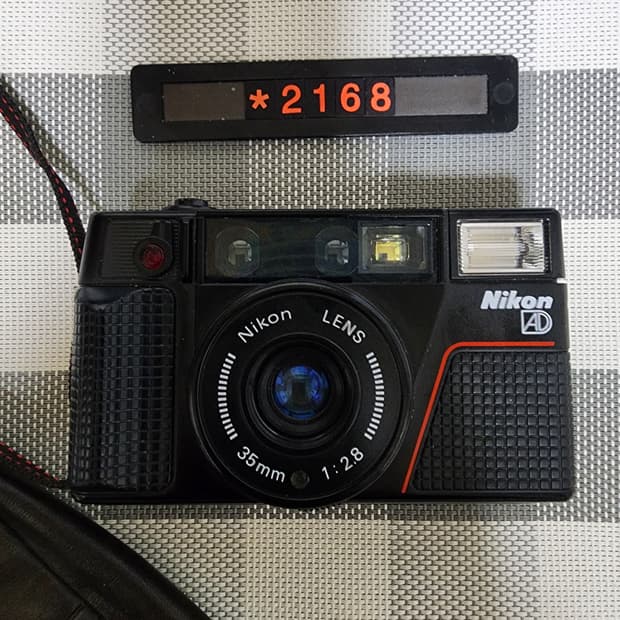 니콘 L 35 AD 2 필름카메라 파우치포함