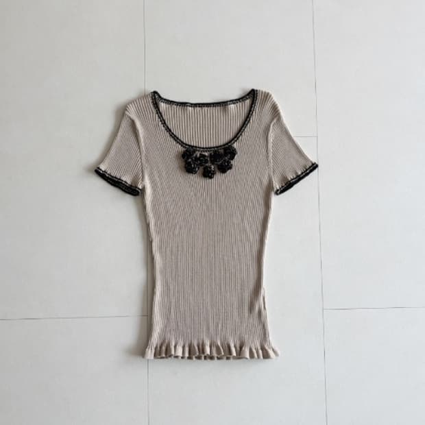 flower ribbed top