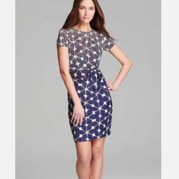 DVF 다이앤본퍼스텐버그 실크져지 원피스 사이즈6 is