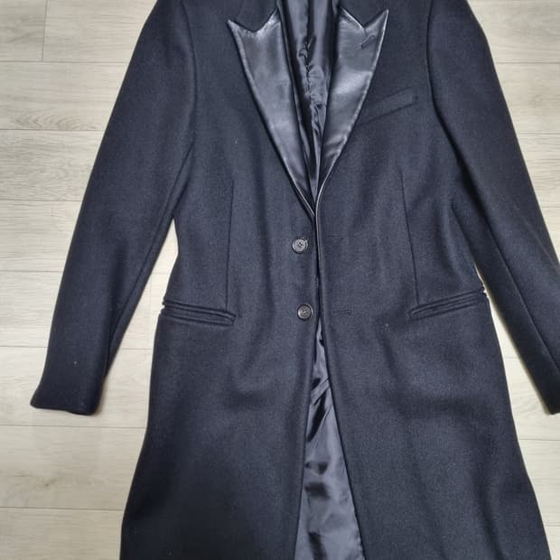 스타일옴므 가죽카라 캐시미어 코트 50사이즈
