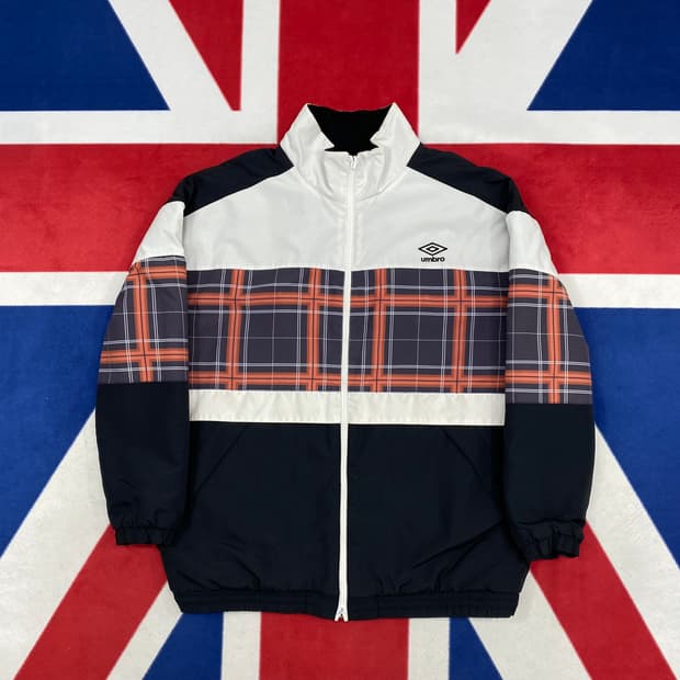 엄브로 빅로고 리버시블 자켓 95 실측 L