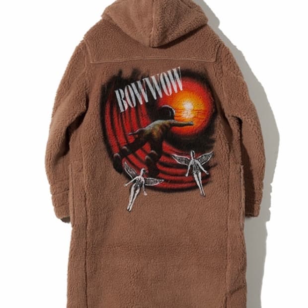 Bowwow 아카이브 등판 그래픽 더플 코트 / L