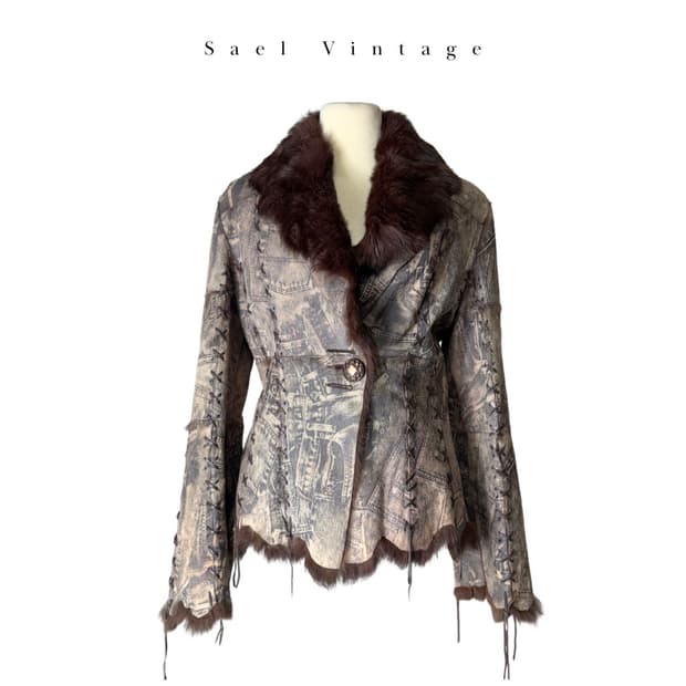 발레리나 래빗 퍼 자켓