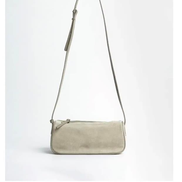 rrace fav bag suade 카키베이지