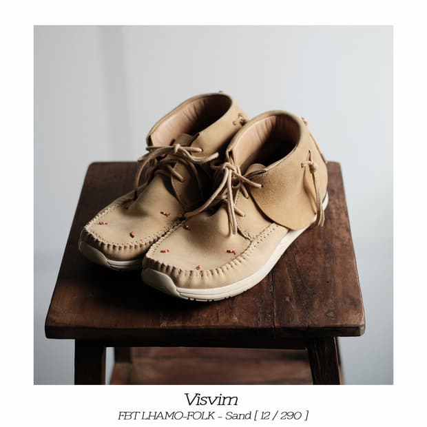 Visvim FBT LHAMO 샌드 스웨이드 12(290)사이즈 비즈빔