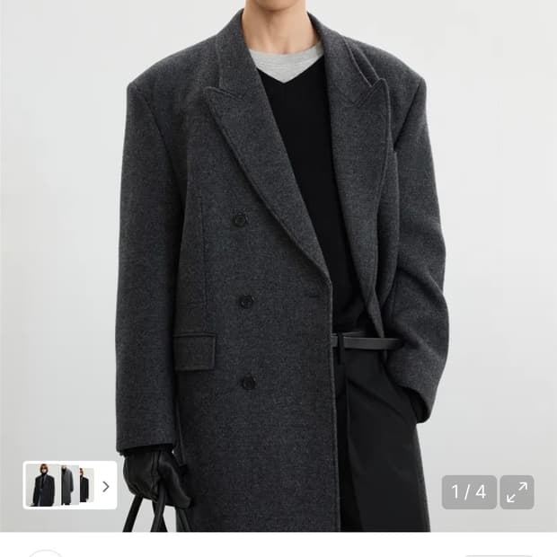 티엔지티 헤비 울 더블코트 110