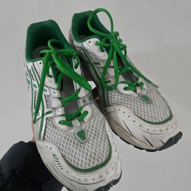 아식스 젤 1090 화이트 그린 295