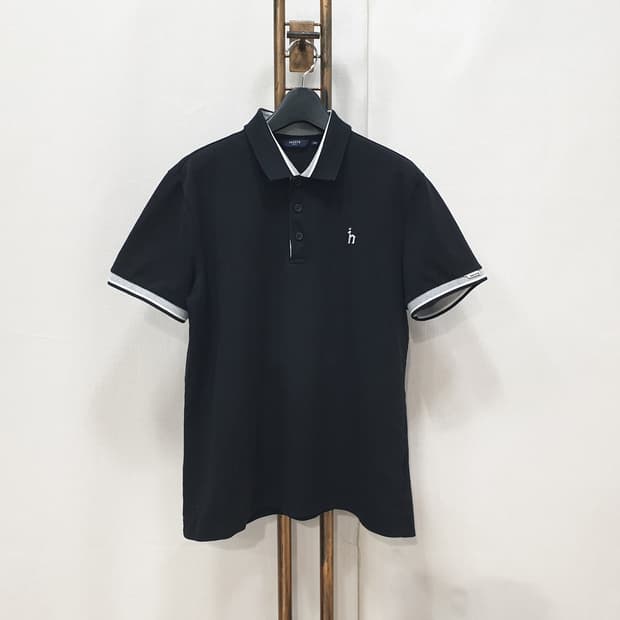 헤지스골프 남성 반팔 카라티셔츠 100