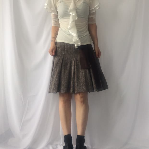 Shirring mesh top