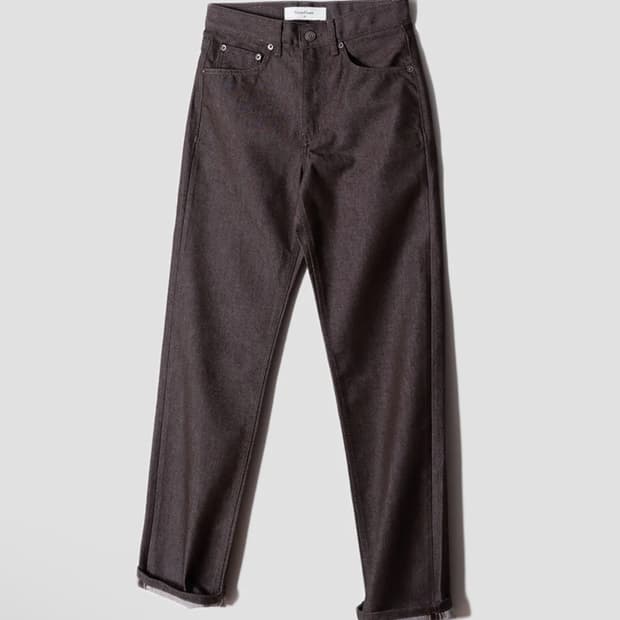 퍼스트플로어 커피 브라운 바지 청바지 44사이즈