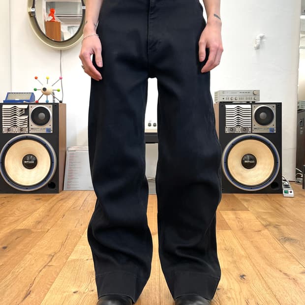 [44] MASU 마수 워시드 코튼 와이드 팬츠