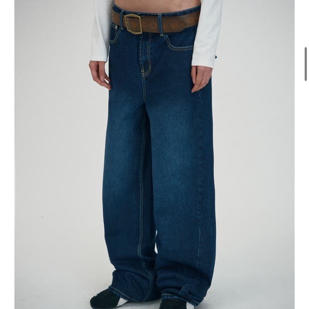 스웨이드 STANDARD CURVED DENIM DARK BLUE