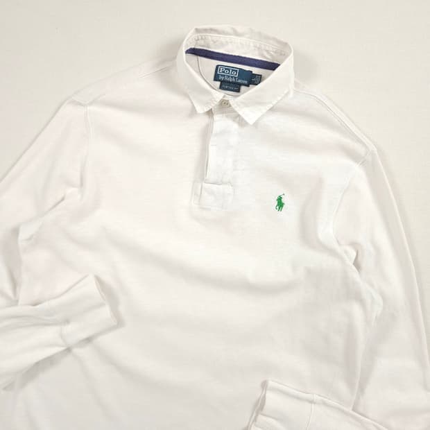 L(100) 폴로 랄프로렌 스탠다드 화이트 럭비티