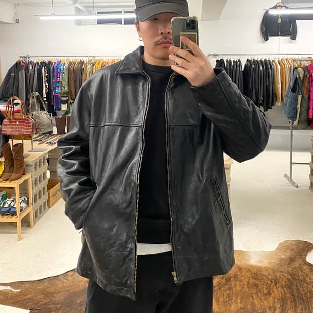 00's VTG leather jacket 2000년대 레더 자켓