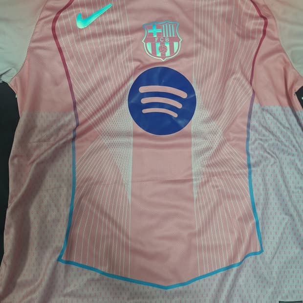 2526 핑크 유니품 바르셀로나 축구 oem