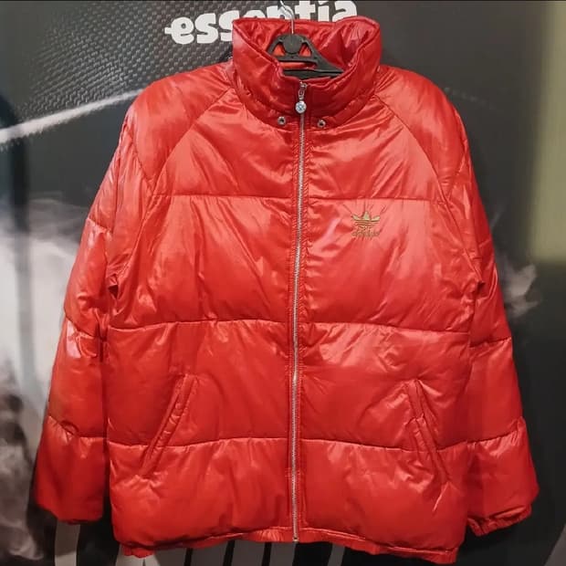 아디다스 패딩 오렌지