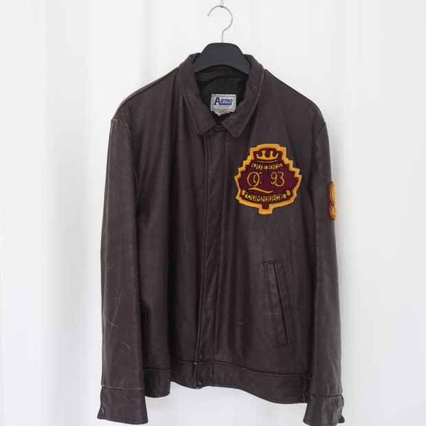 90's ASTRO leather jacket 