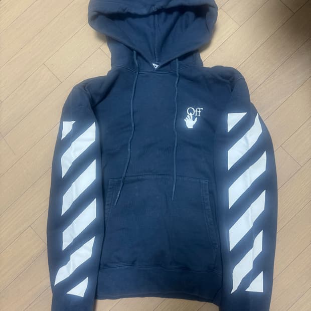 오프화이트 후드티 m